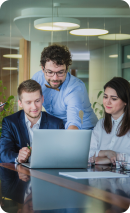 colleagues interacting